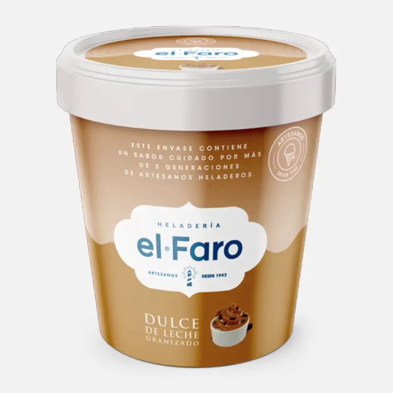 helado dulce de leche granizado 1100ml El Faro