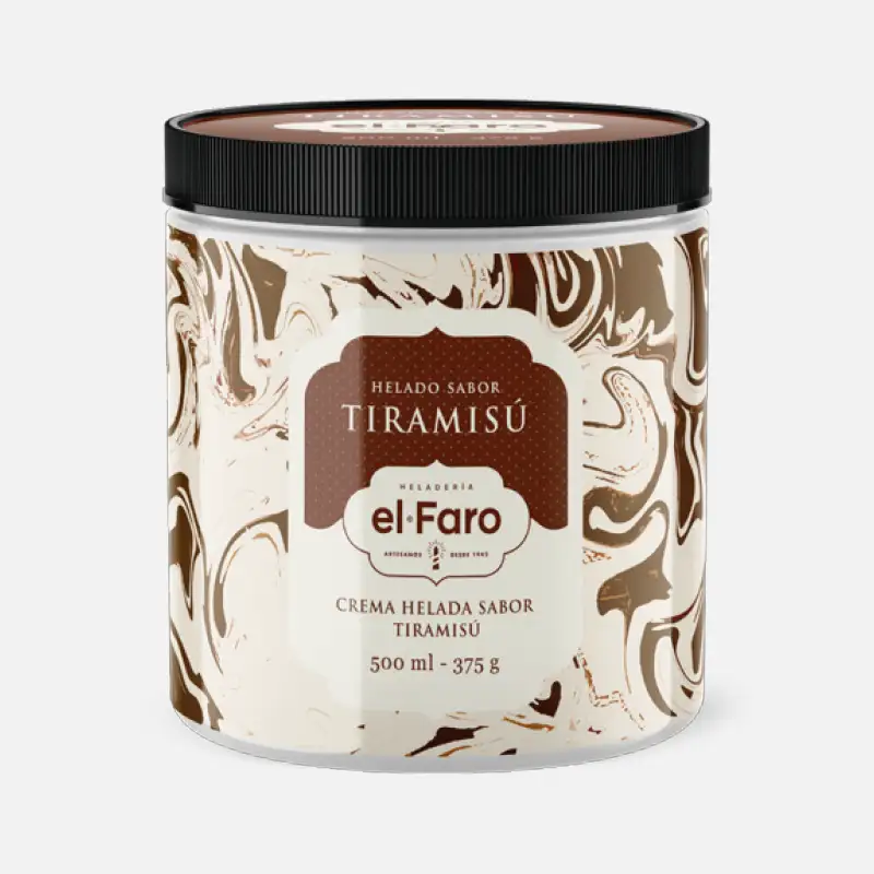 helado 500ml tiramisú El Faro