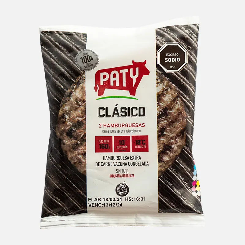 Hamburguesa Clásica Paty 80g x2